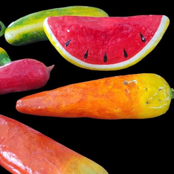 Talavera Pottery Fruit Bowl with Paper Mache Fruit - Picture 8 of 14